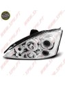 Faróis Angel Eyes LED / Chrome - Ford Focus 1 (1998-2001)