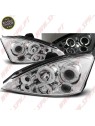 Faróis Angel Eyes LED / Chrome - Ford Focus 1 (1998-2001)