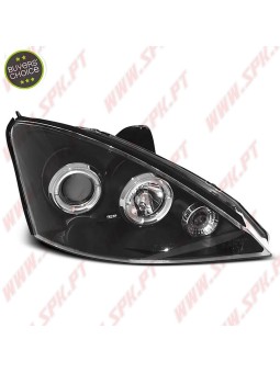 Faróis Angel Eyes LED / BLack - Ford Focus 1 (1998-2001)