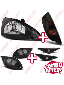 Pack Faróis + Farolins + Piscas Smoke - Ford Focus 1 (1998-2001)