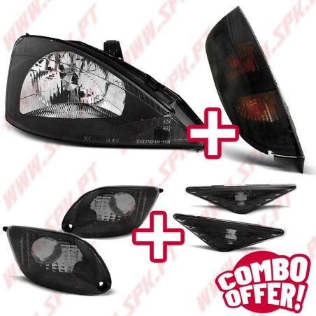 Pack Faróis + Farolins + Piscas Smoke - Ford Focus 1 (1998-2001)