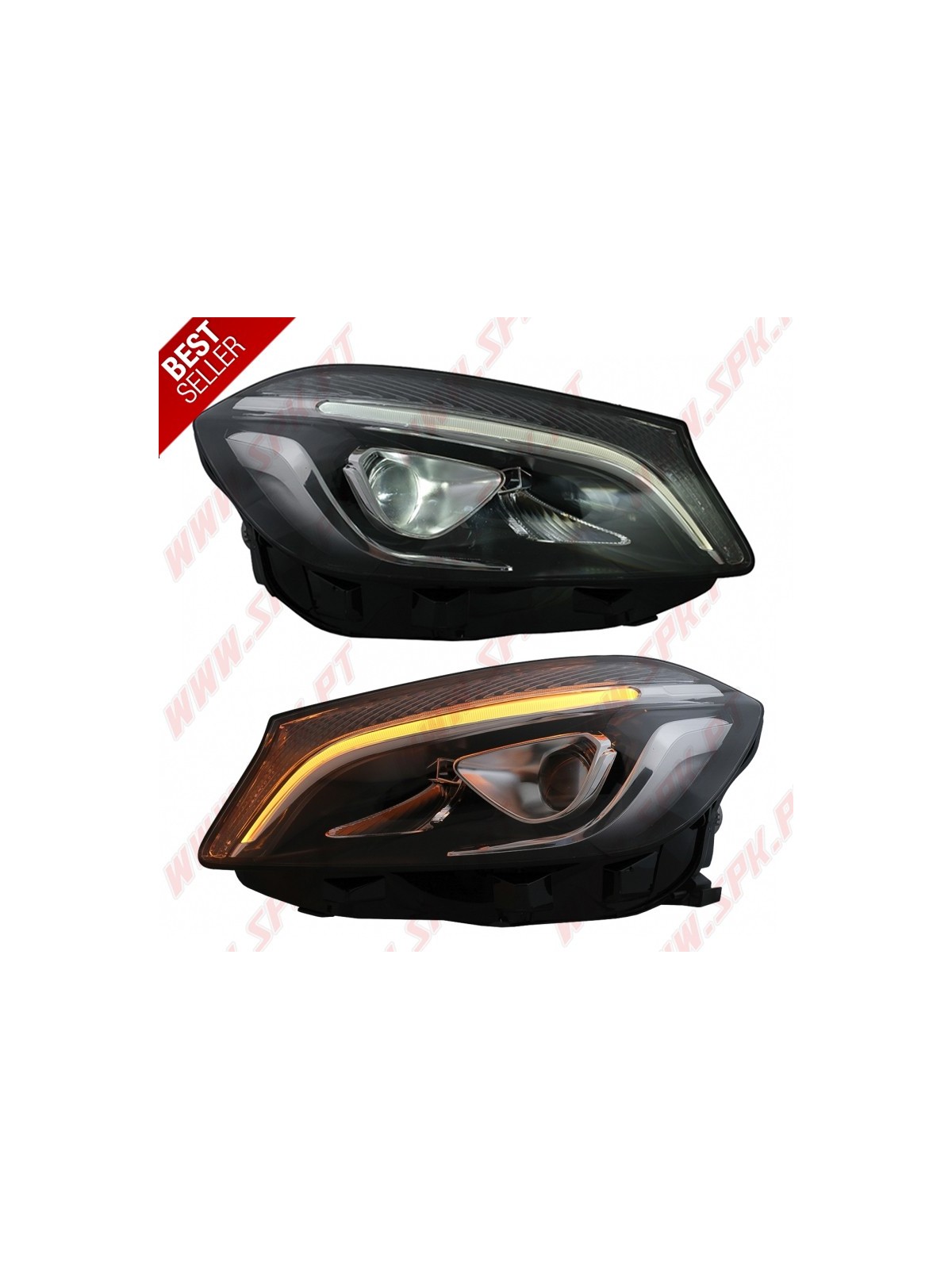 Faróis FULL-LED / Black - Mercedes W176 (2012-2018) Faróis FULL-LED / Black - Mercedes W176 (2012-2018)