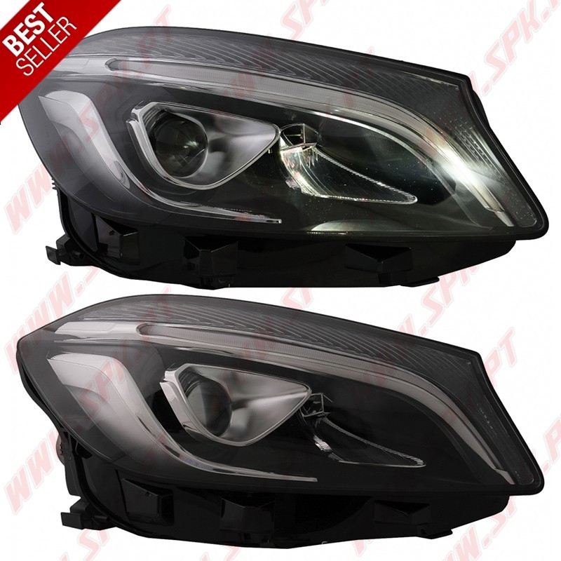 Faróis FULL-LED / Black - Mercedes W176 (2012-2018) Faróis FULL-LED / Black - Mercedes W176 (2012-2018)