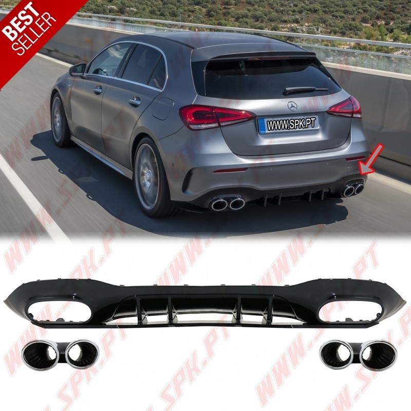 Difusor Traseiro + Ponteiras Look AMG - Mercedes W177 (2018-) Difusor Traseiro + Ponteiras Look AMG - Mercedes W177 (2018-)