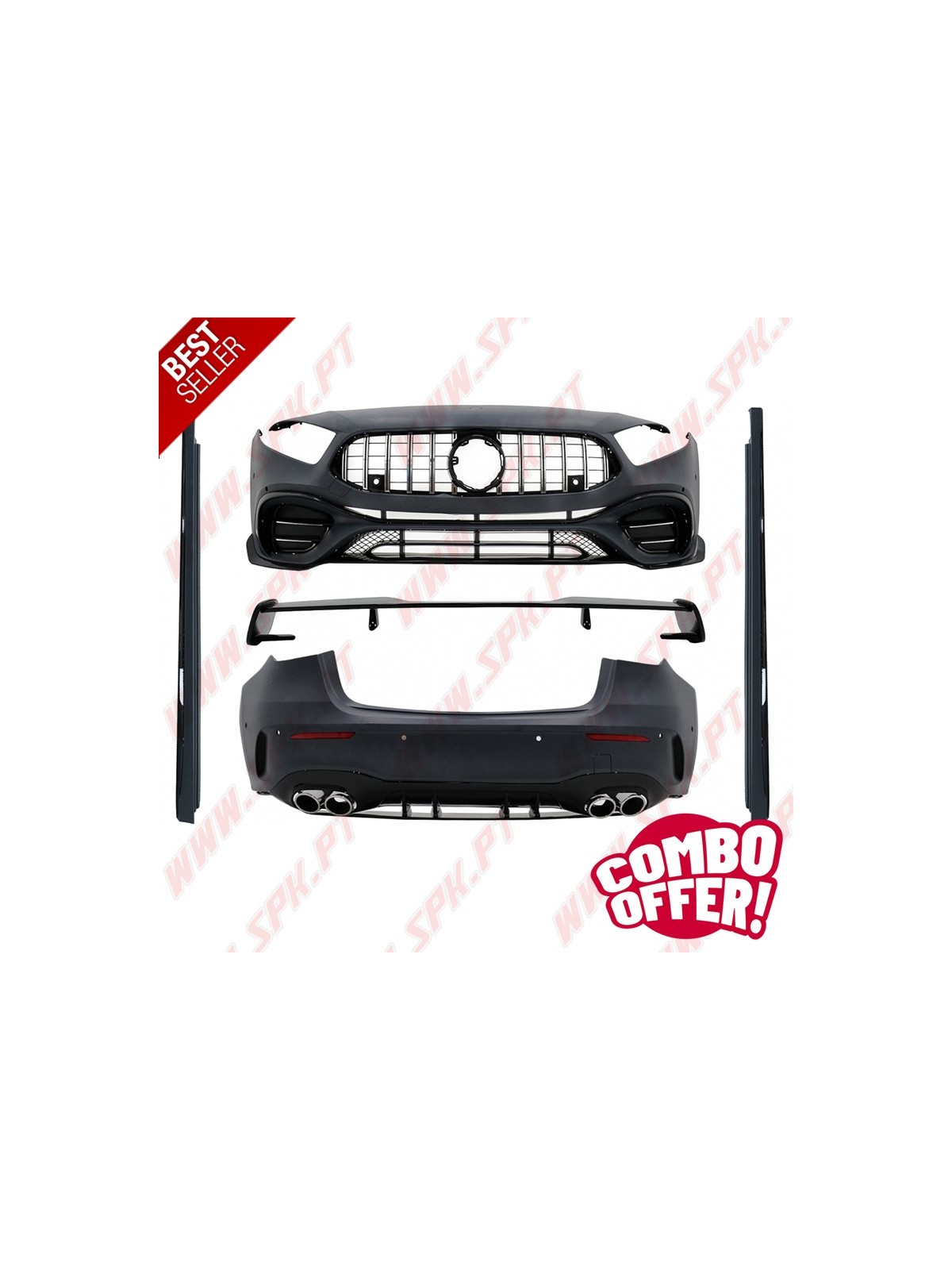 Pack Body-Kit + Aileron Look A45 AMG  - Mercedes W177 Hatchback (2018-2022)