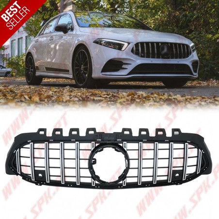 Grelha Frontal Look GTR Black+Chrome - Mercedes W177 / V177 (2018-2022)