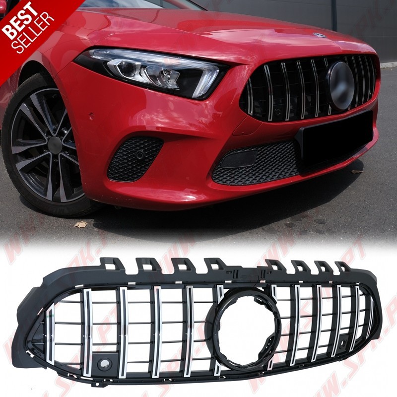 Grelha Frontal Look GTR Black+Chrome - Mercedes W177 / V177 (2018-2022)