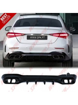 Difusor Traseiro + Ponteiras Smoke Look AMG - Mercedes W206 (2021-)