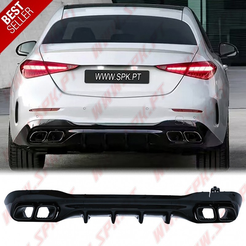 Difusor Traseiro + Ponteiras Smoke Look AMG - Mercedes W206 (2021-) Difusor Traseiro + Ponteiras Smoke Look AMG - Mercedes W206 (2021-)