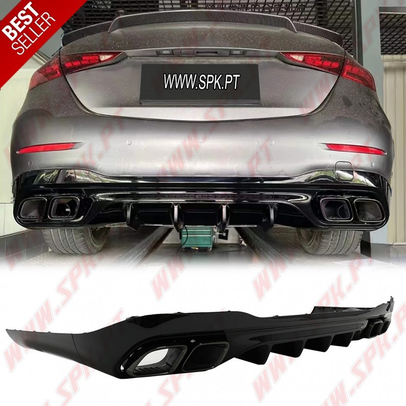 Difusor Traseiro + Ponteiras Smoke Look AMG - Mercedes W206 (2021-) Difusor Traseiro + Ponteiras Smoke Look AMG - Mercedes W206 (2021-)