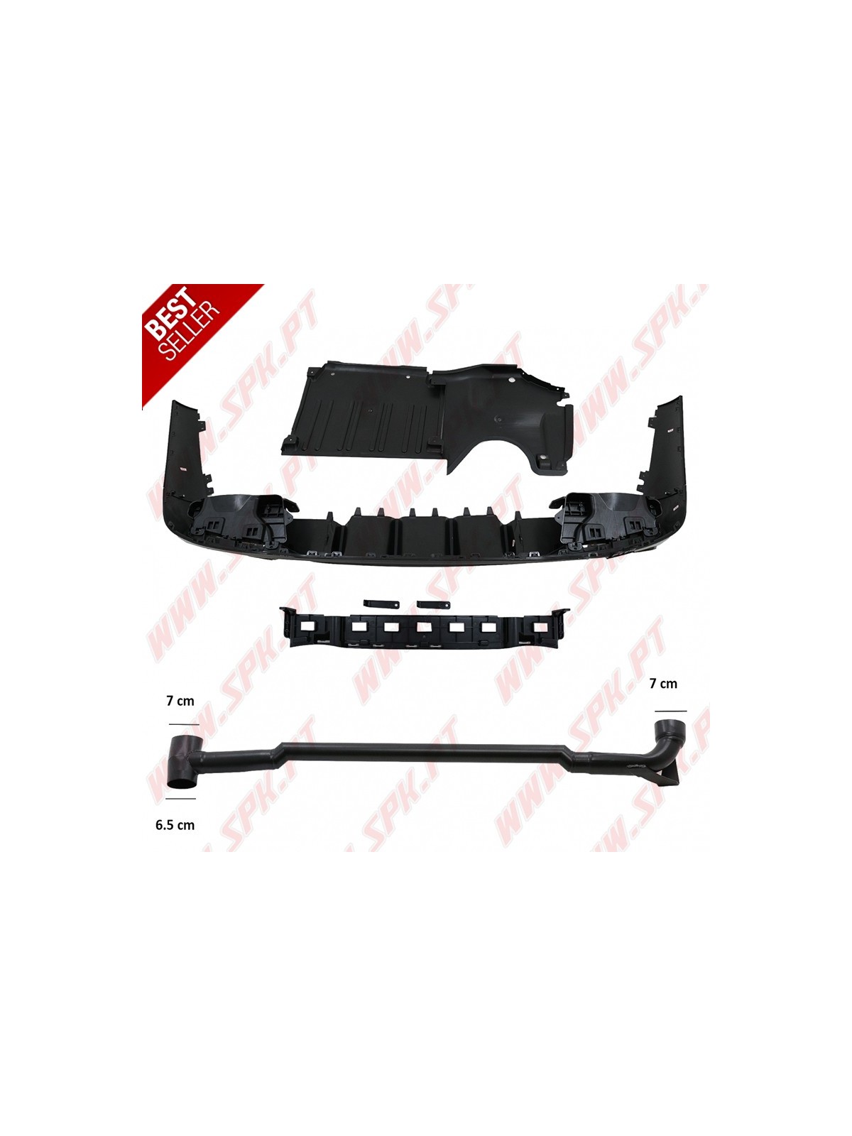 Difusor Traseiro + Ponteiras Smoke Look AMG - Mercedes W206 (2021-) Difusor Traseiro + Ponteiras Smoke Look AMG - Mercedes W206 (2021-)