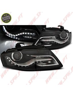 Faróis Daylight LED / Black - Audi A4 B8 (2008-2011)