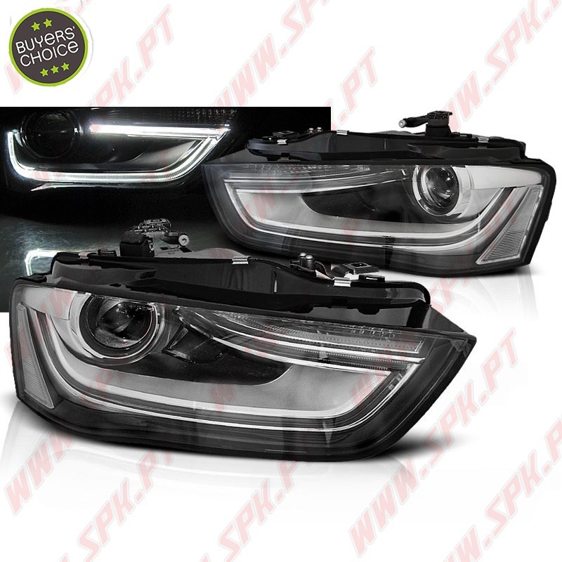 Faróis Daylight LED / Black - Audi A4 B8 Facelift (2012-2015) Faróis Daylight LED / Black - Audi A4 B8 Facelift (2012-2015)