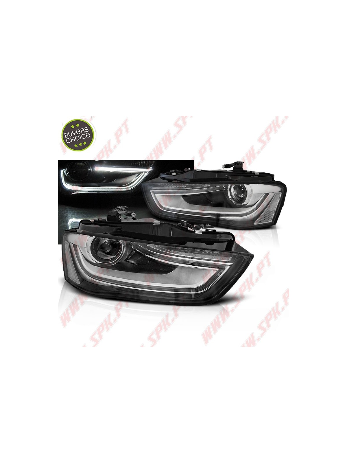 Faróis Daylight LED / Black - Audi A4 B8 Facelift (2012-2015) Faróis Daylight LED / Black - Audi A4 B8 Facelift (2012-2015)