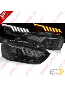 Faróis Tubelight DRL / Black - Audi A4 B8 Facelift (2012-2015)