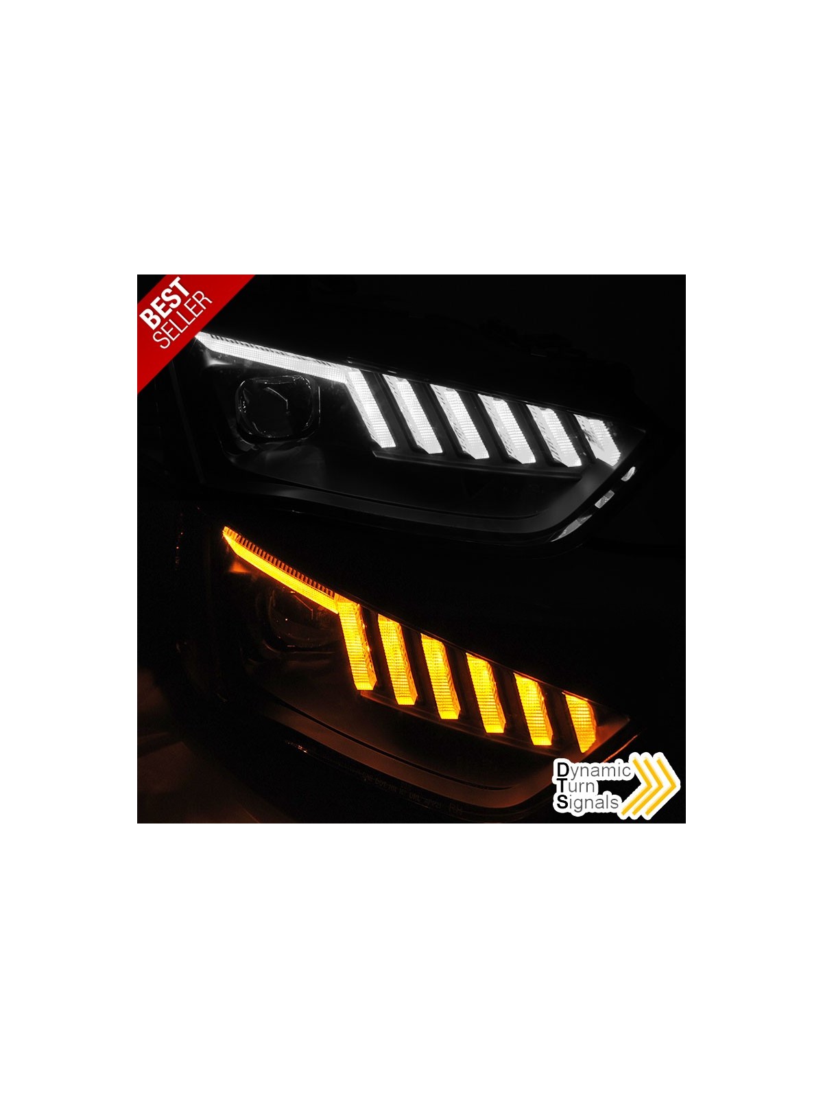 Faróis Tubelight DRL / Black - Audi A4 B8 Facelift (2012-2015) Faróis Tubelight DRL / Black - Audi A4 B8 Facelift (2012-2015)