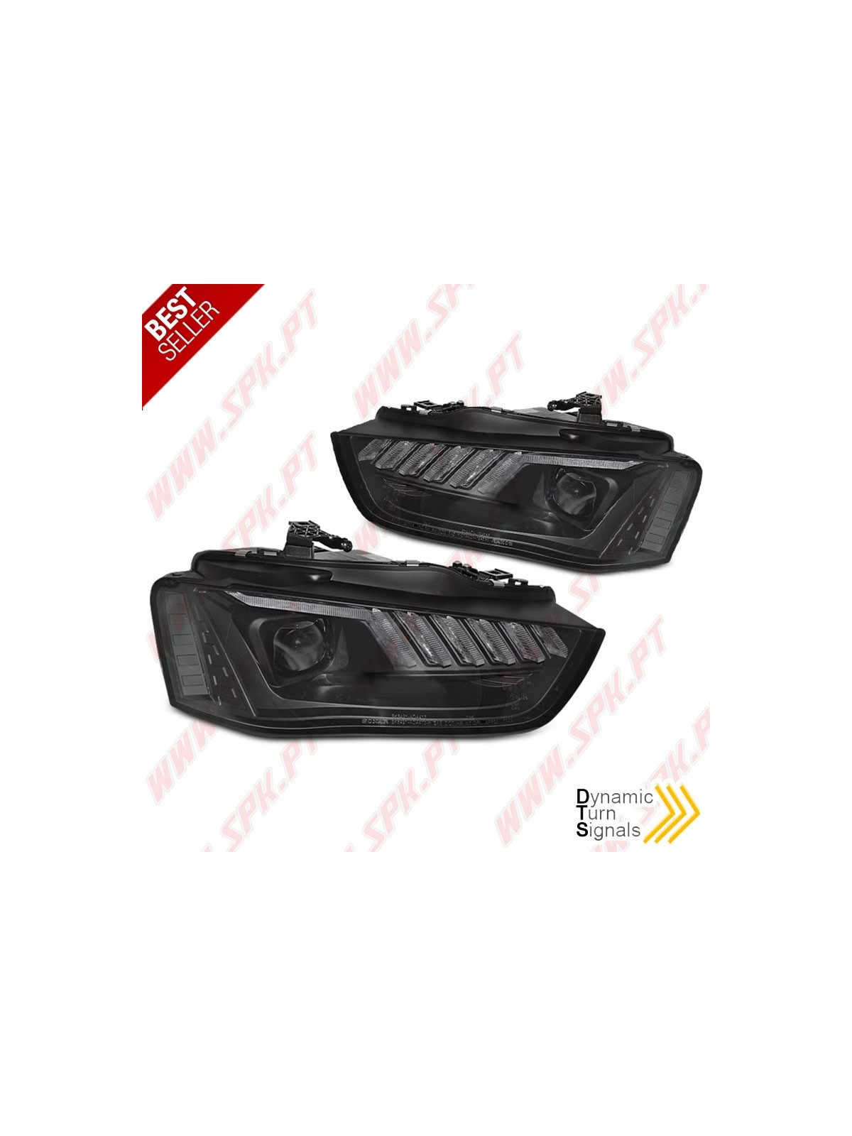 Faróis Tubelight DRL / Black - Audi A4 B8 Facelift (2012-2015) Faróis Tubelight DRL / Black - Audi A4 B8 Facelift (2012-2015)