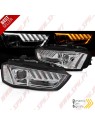 Faróis Tubelight DRL / Chrome - Audi A4 B8 Facelift (2012-2015)