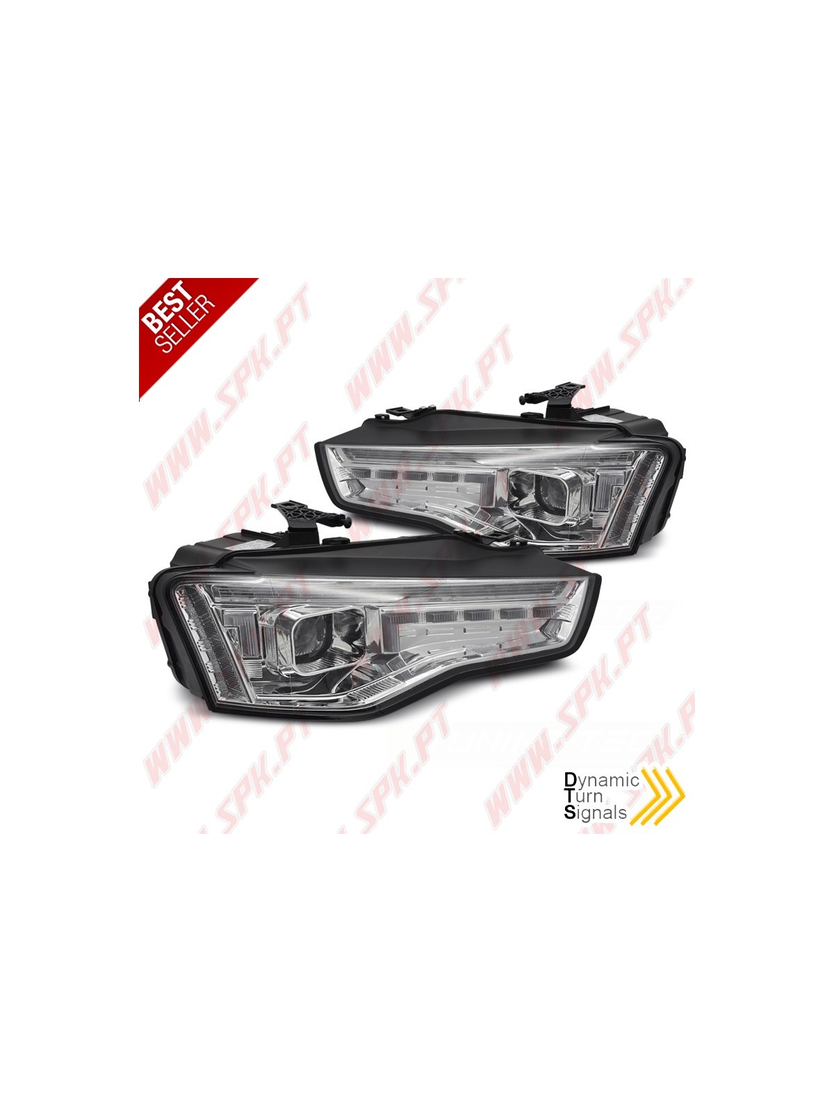 Faróis Xenon Daylight LED / Chrome - Audi A5 8T (2011-2016) Faróis Xenon Daylight LED / Chrome - Audi A5 8T (2011-2016)