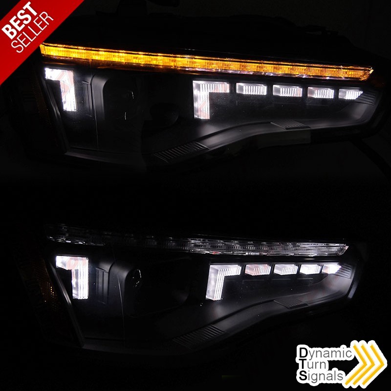 Faróis Xenon Daylight LED / Black - Audi A5 8T (2011-2016) Faróis Xenon Daylight LED / Black - Audi A5 8T (2011-2016)