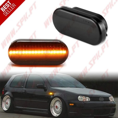 Piscas Laterais LED Dynamic / Black - VW Golf 4 / Jetta / Bora / Passat / Beetle (1998-2004)