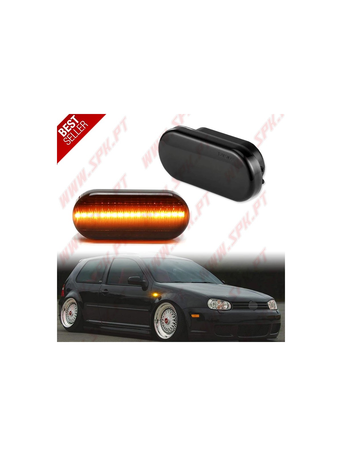 Piscas Laterais LED Dynamic / Black - VW Golf 4 / Jetta / Bora / Passat / Beetle (1998-2004) Piscas Laterais LED Dynamic / Black - VW Golf 4 / Jetta / Bora / Passat / Beetle (1998-2004)