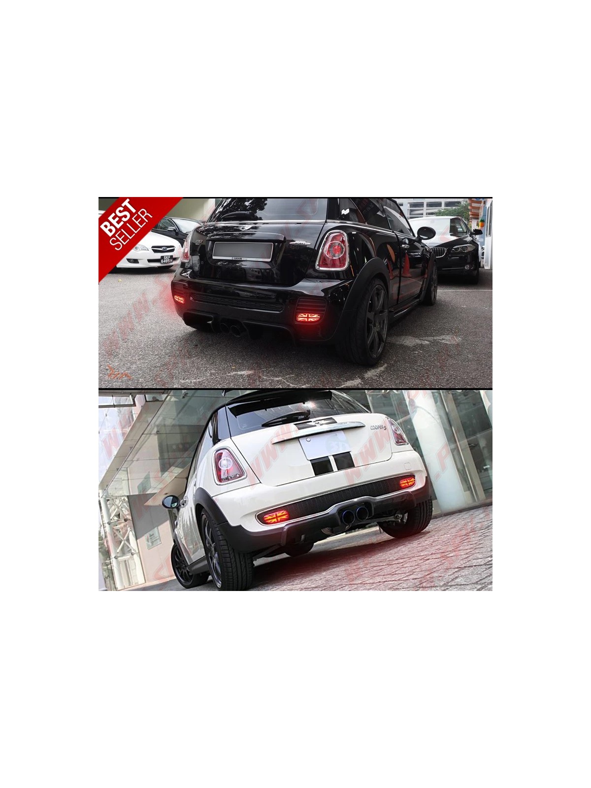 Faróis Traseiros Nevoeiro/Presença LED / Red - Mini R56 / R57 / R58 / R59 (2006-2015)