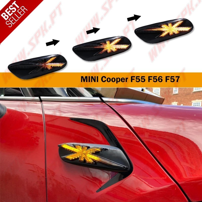 Piscas Laterais LED Dynamic / Black - Mini F55 / F56 / F57 (2014-) Piscas Laterais LED Dynamic / Black - Mini F55 / F56 / F57 (2014-)