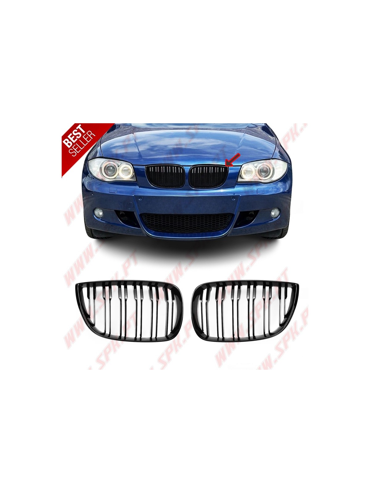 Grelhas Frontais Look M-Performance BMW E81 / E87 (2004-2011)