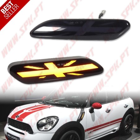 Piscas Laterais LED Dynamic / Black - Mini R60 Countryman / R61 Paceman (2011-2016)