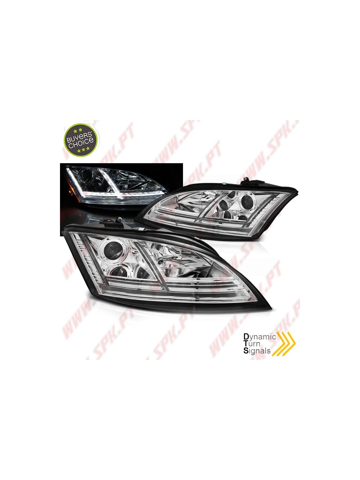 Faróis Dynamic LED / Chrome - Audi TT 8J (2006-2010)