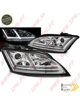 Faróis Xenon Dynamic LED / Chrome - Audi TT 8J (2006-2010)