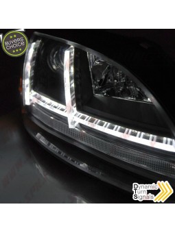 Faróis Xenon Dynamic LED / Black - Audi TT 8J (2006-2010)