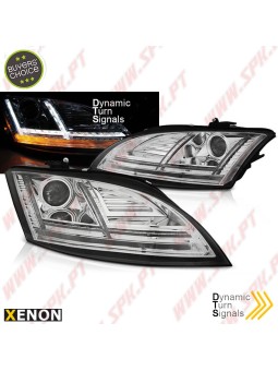Faróis Xenon Dynamic LED / Chrome - Audi TT 8J (2010-2014)