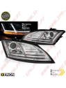 Faróis Xenon Dynamic LED / Chrome - Audi TT 8J (2010-2014) Faróis Xenon Dynamic LED / Chrome - Audi TT 8J (2010-2014)
