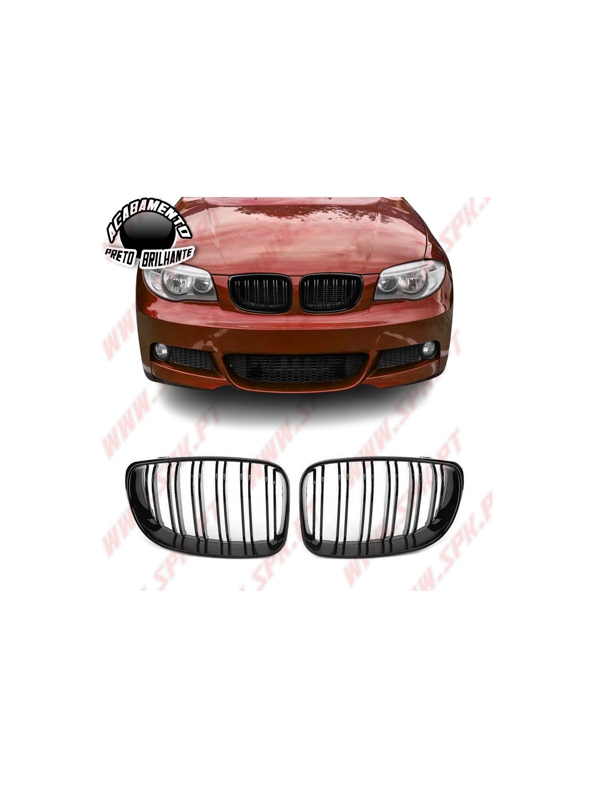Grelhas Frontais Look M-Performance BMW E81 / E82 / E87 / E88 (2007-2013)