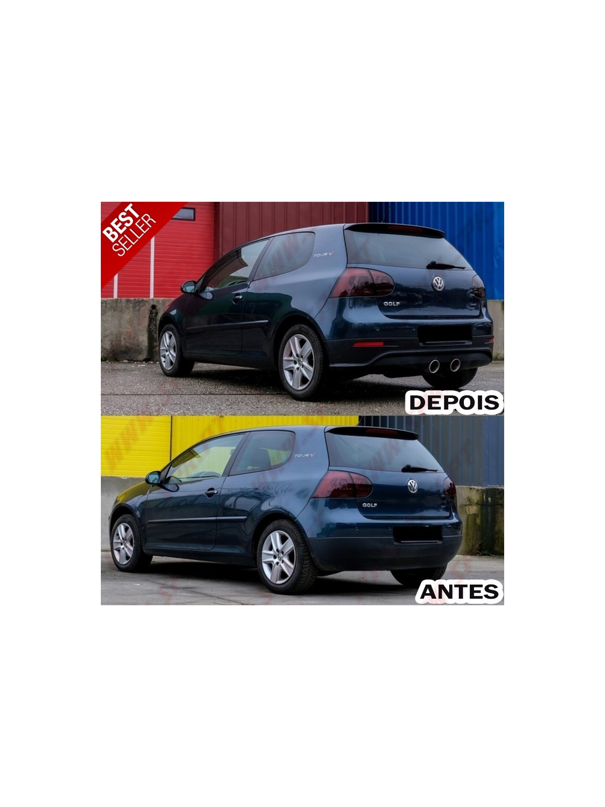 Difusor Traseiro Look R32 - VW Golf 5 (2003-2008)