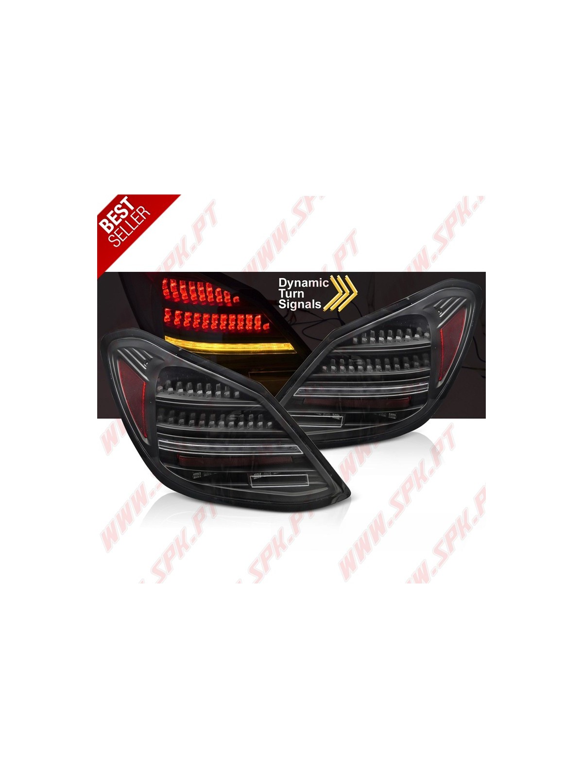 Farolins LED Dynamic Black - Mercedes W205 Sedan (2014-2021) Farolins LED Dynamic Black - Mercedes W205 Sedan (2014-2021)