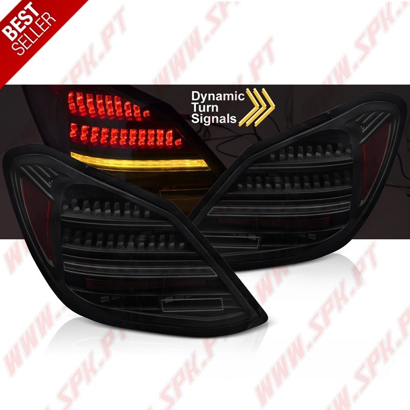 Farolins LED Dynamic Smoke - Mercedes W205 Sedan (2014-2021) Farolins LED Dynamic Smoke - Mercedes W205 Sedan (2014-2021)