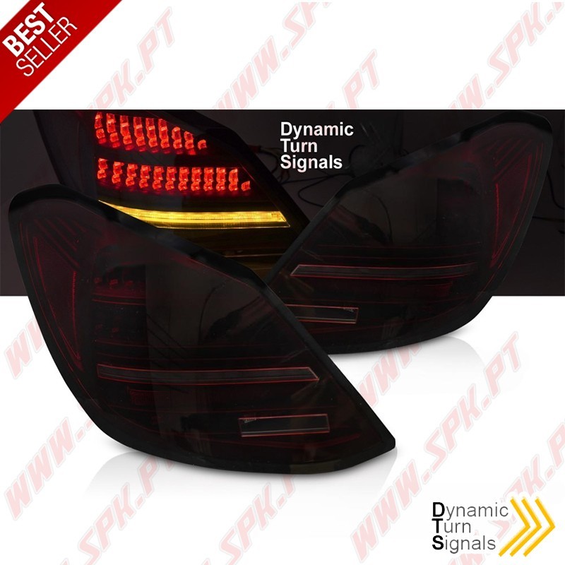 Farolins LED Dynamic Red Smoke - Mercedes W205 Sedan (2014-2021)