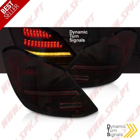 Farolins LED Dynamic Red Smoke - Mercedes W205 Sedan (2014-2021)
