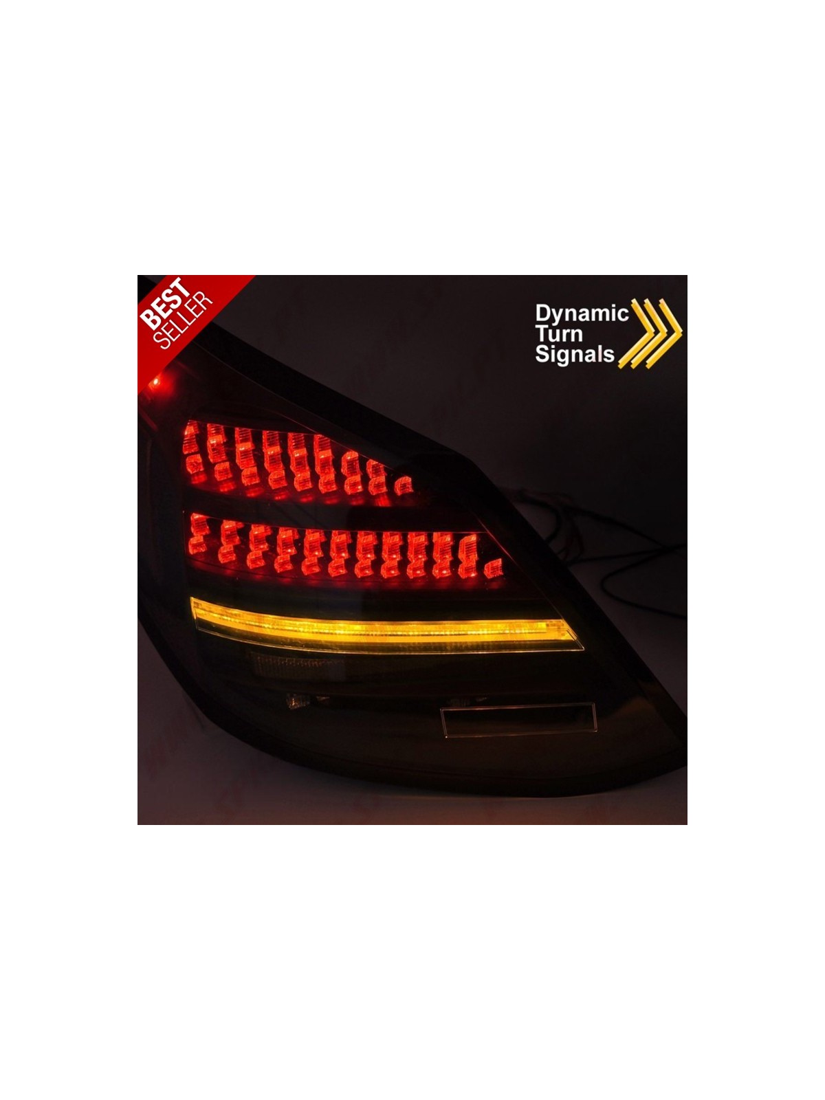 Farolins LED Dynamic Dark Red - Mercedes W205 Sedan (2014-2021) Farolins LED Dynamic Dark Red - Mercedes W205 Sedan (2014-2021)