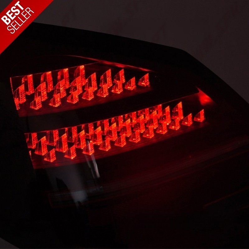 Farolins LED Dynamic Dark Red - Mercedes W205 Sedan (2014-2021) Farolins LED Dynamic Dark Red - Mercedes W205 Sedan (2014-2021)