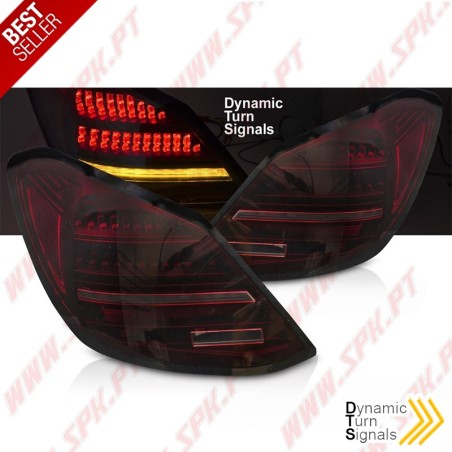 Farolins LED Dynamic Dark Red - Mercedes W205 Sedan (2014-2021)