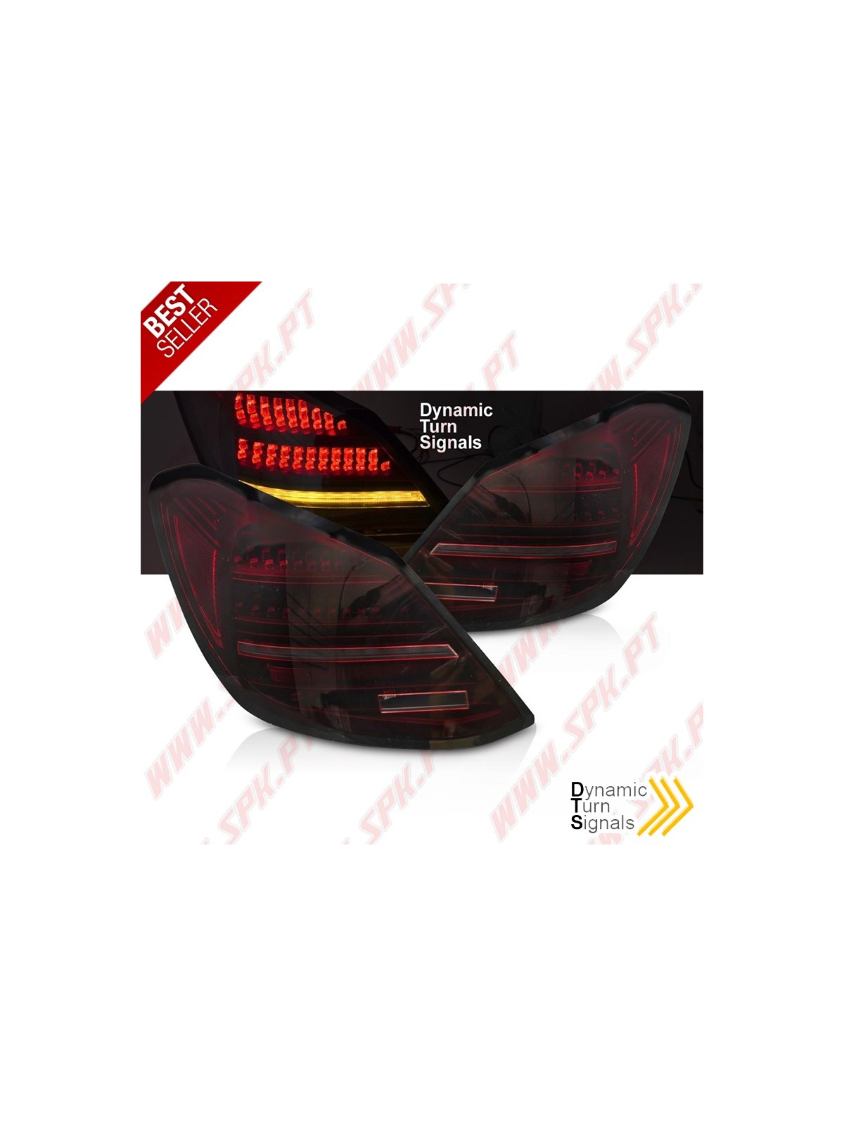 Farolins LED Dynamic Dark Red - Mercedes W205 Sedan (2014-2021) Farolins LED Dynamic Dark Red - Mercedes W205 Sedan (2014-2021)