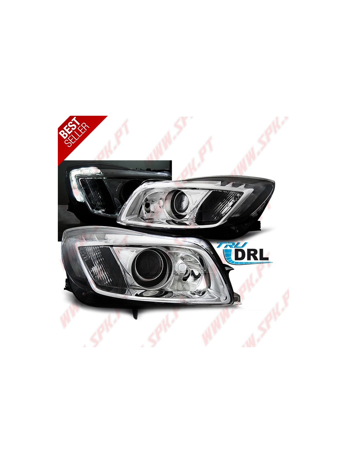 Faróis DRL LED V.1 / Chrome - Opel Insignia (2008-2012)