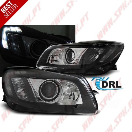 Faróis DRL LED V.1 / Black - Opel Insignia (2008-2012)