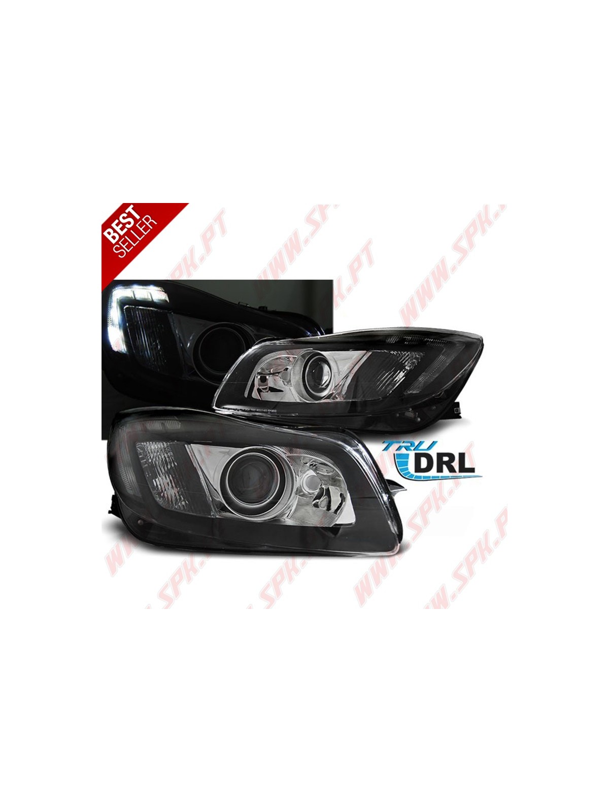 Faróis DRL LED V.1 / Black - Opel Insignia (2008-2012) Faróis DRL LED V.1 / Black - Opel Insignia (2008-2012)
