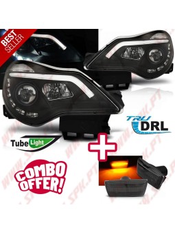 Pack Faróis LED + Piscas LED Smoke - Opel Corsa D (2011-2014)