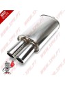 Escape Inox Universal - C/Ponteiras Duplas 2x76mm